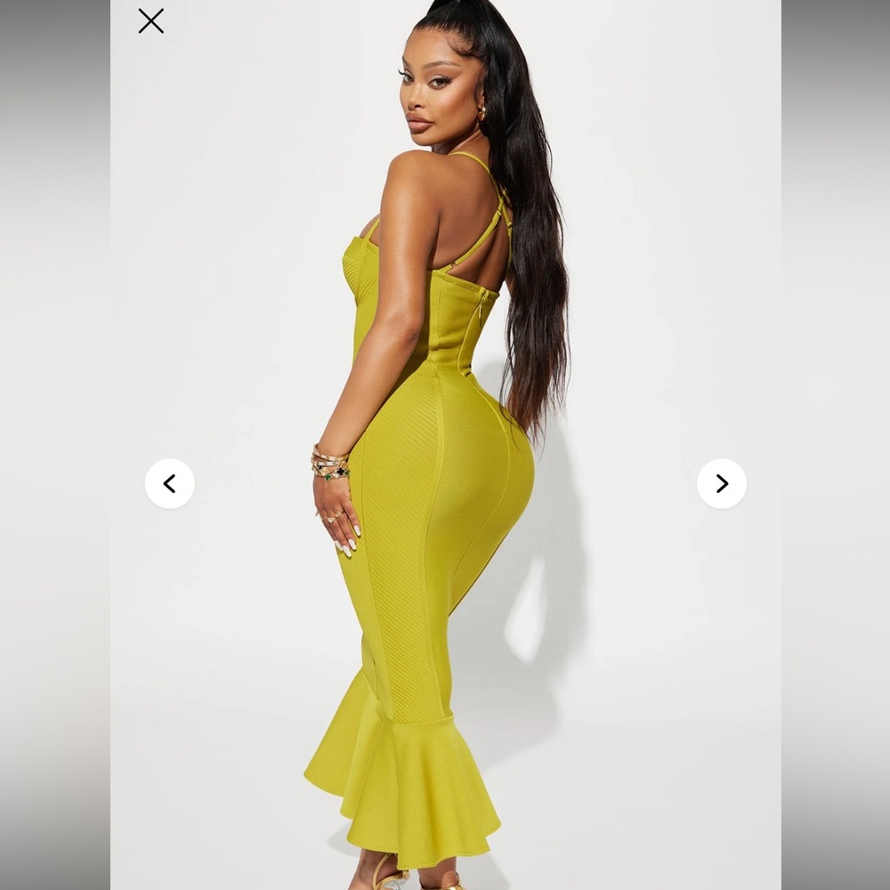 Speak The Truth Bandage Midi Dress